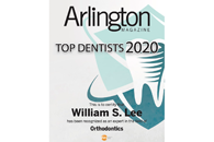 A top dentist is awarded by the arlington magazine.
